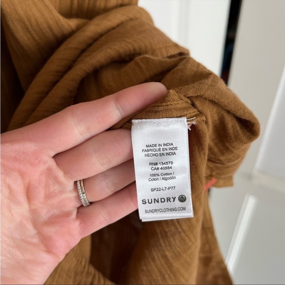 NEW Sundry Dijon Henley Dress - Picture 9 of 9